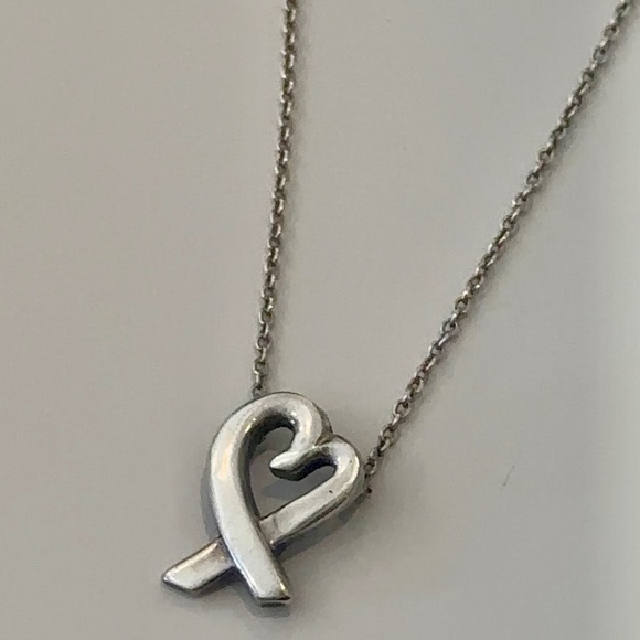Tiffany & Co. Paloma Picasso Loving Heart 925 Necklace